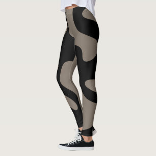 Fernsignale: Abstrakt Schwarz & Grau Leggings