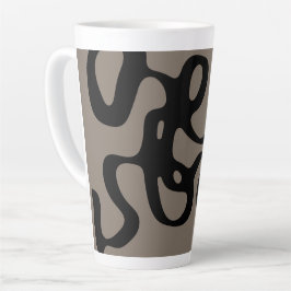 Fernsignale: Abstrakt Schwarz & Grau Milchtasse