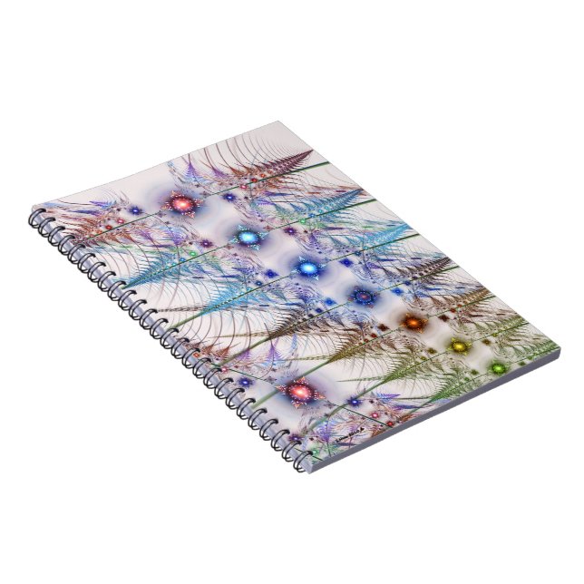 Ferns'N Blume Abstrakt Notizblock (Rechte Seite)