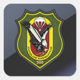 Fernspählehrkompanie 200 [FSLK200] Quadratischer Aufkleber
