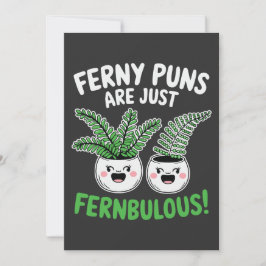 Ferny Puns – Fernbulous! Funny Plant Design Karte