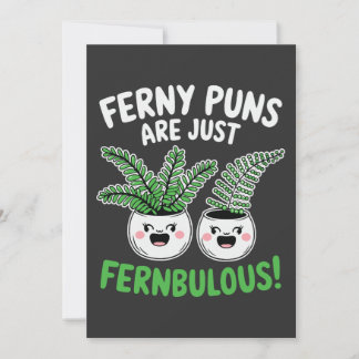 Ferny Puns – Fernbulous! Funny Plant Design Karte