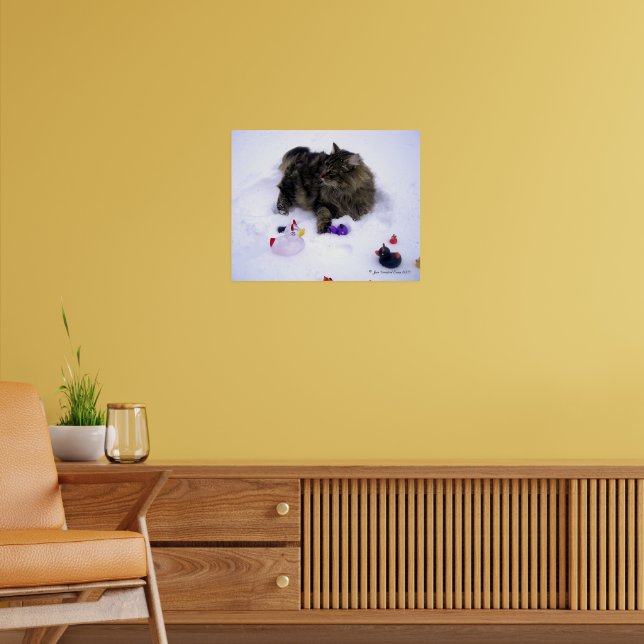 Ferocious Snow Cat Poster (Wohnzimmer 2)