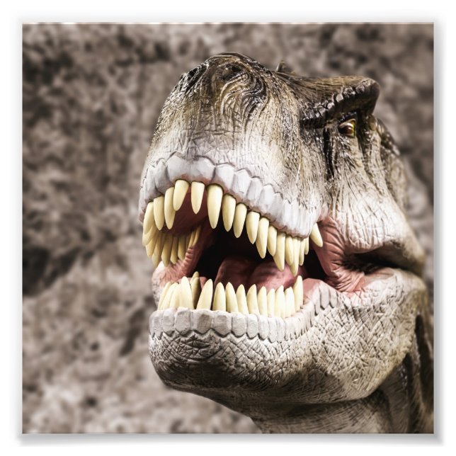 Ferocious T-Rex Head Fotodruck (Vorne)