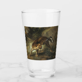 Ferocious Wild Leopard (von Jean-Baptiste Oudry) Glas