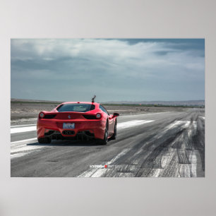 Ferrari 458 Italien bereit zu laufen Poster