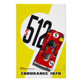 Ferrari 512 Ickx-Schetty Poster