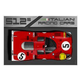 Ferrari 512S LM No.5 Poster