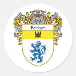 Ferrari-Wappen (überzogen) Runder Aufkleber