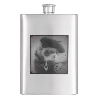Ferret als Künstler Flachmann