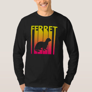 Ferret Animal Retro-Kostüm T-Shirt