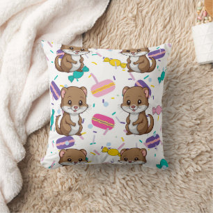 Ferret Candies Print Kissen