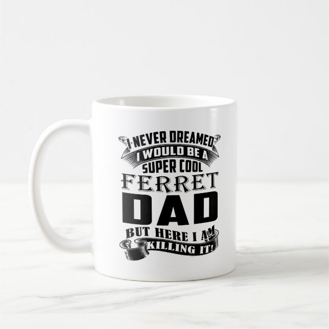 Ferret Dad Mug Coffee Tea Cup Daddy Birthday Gifts Kaffeetasse (Links)