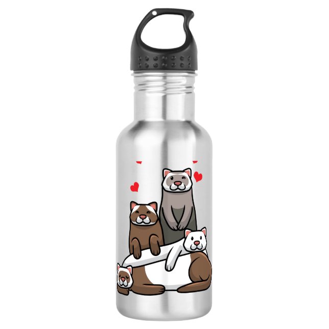 Ferret Edelstahlflasche (Vorderseite)