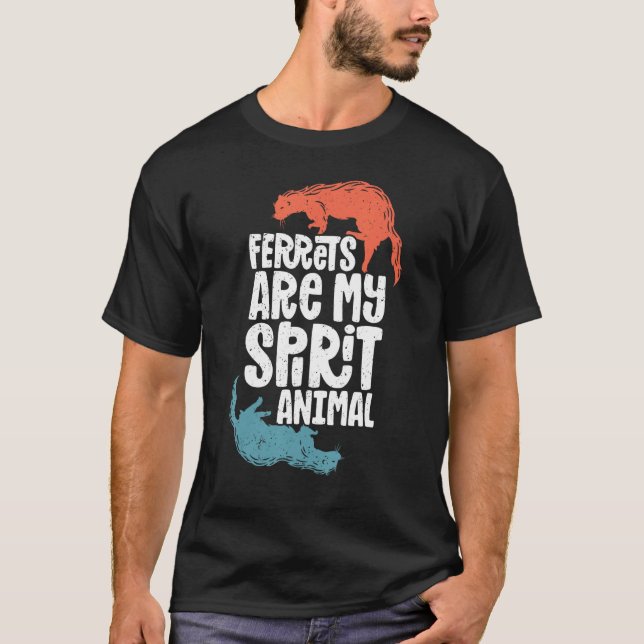 Ferret Ferret  Ferret Spirit Animal Cute Ferret T-Shirt (Vorderseite)