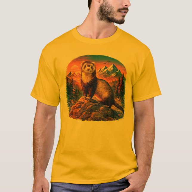 Ferret Frontier Abenteuer Tee (Vorderseite)