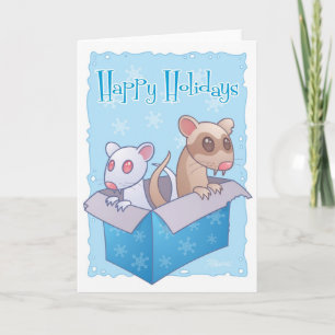 Ferret Holiday Card Feiertagskarte