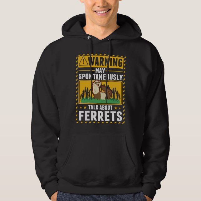 Ferret Lover Hoodie (Vorderseite)