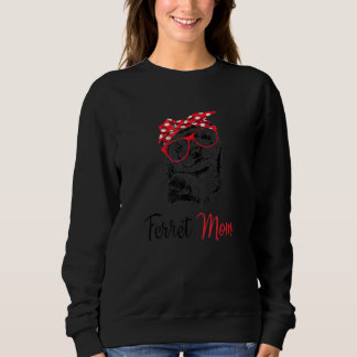 Ferret Mama Ferret Mutter Tier Sweatshirt