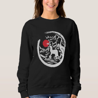 Ferret Mama Vater Mustela Nigripes_4 Sweatshirt