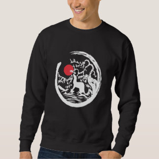 Ferret Mama Vater Mustela Nigripes_4 Sweatshirt