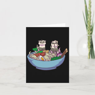 Ferret Ramen Noodles Anime Kawaii Japanisch Otaku Karte