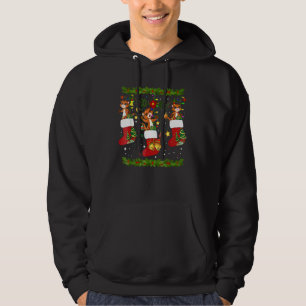 Ferret Weihnachtssocken X Mas Lights Pajama Matchi Hoodie