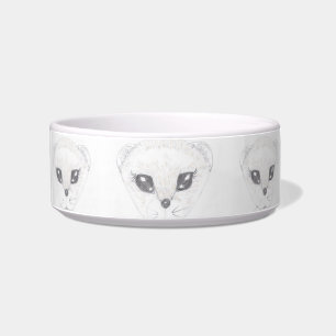Ferret Zeichnend Keramik Pet Food Bowl Napf