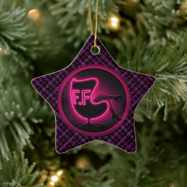 FerretFatale Keramik Ornament (Baum)
