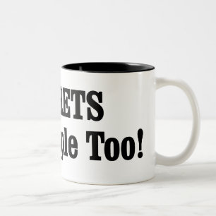 FERRETS sind auch Menschen! Zweifarbige Tasse