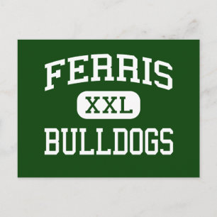 Ferris - Bulldogs - High - Jersey City New Jersey Postkarte