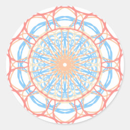 Ferris Wheel Abstrakt Runder Aufkleber