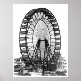 Ferris Wheel auf der Messe Chicago World Poster