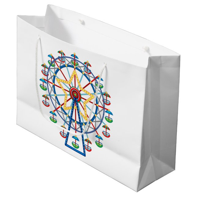 Ferris Wheel Große Geschenktüte (Vorderseite Schrägansicht)