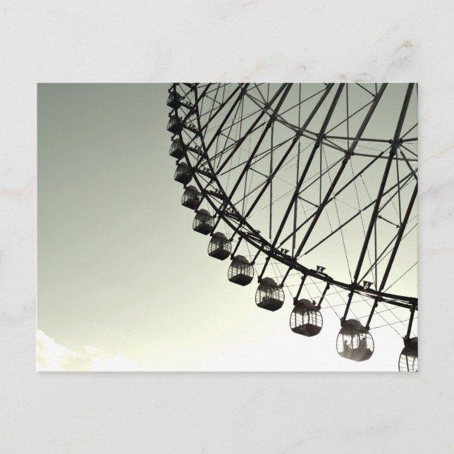 Ferris Wheel in Dusk Postkarte (Vorderseite)