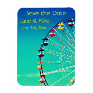 Ferris Wheel Save the Date Magnet