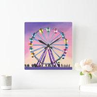 Ferris Wheel Sunset | Schöne Wasserfarbe