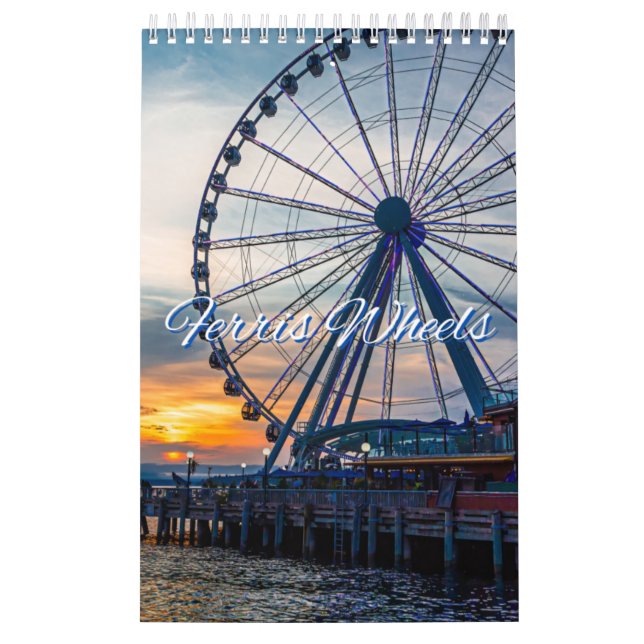 Ferris Wheels Collection Wall Calendrier (Protection)