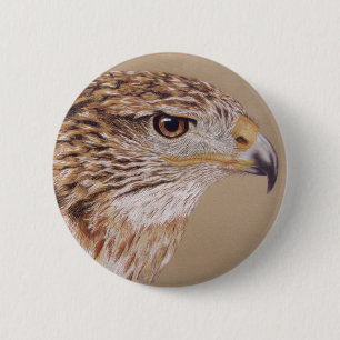 Ferruginous Hawk Button