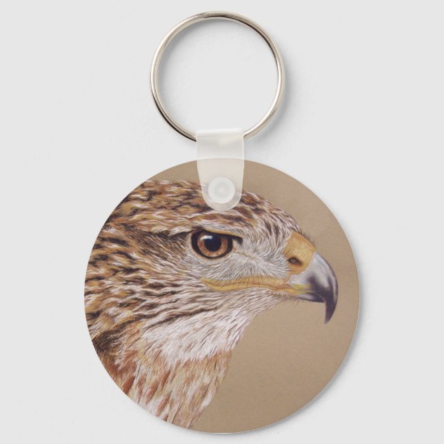 Ferruginous Hawk Schlüsselanhänger (Vorderseite)