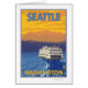 Ferry and Mountains - Seattle, Washington (Devant)