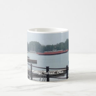 Ferry de l'île de Kelley, Ohio sur la tasse de