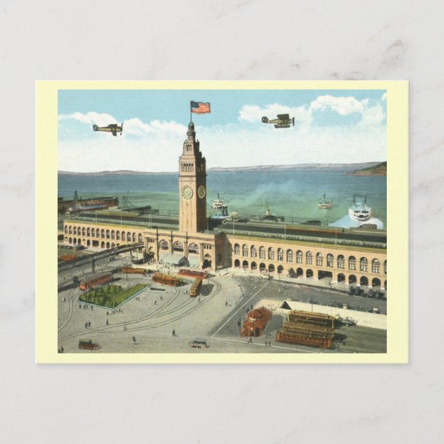 Ferry Gebäude, San Francisco Postkarte (Vorderseite)