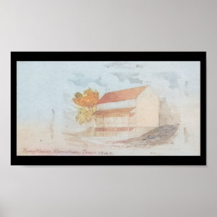 Ferry House Norristown PA 1842 Print Poster