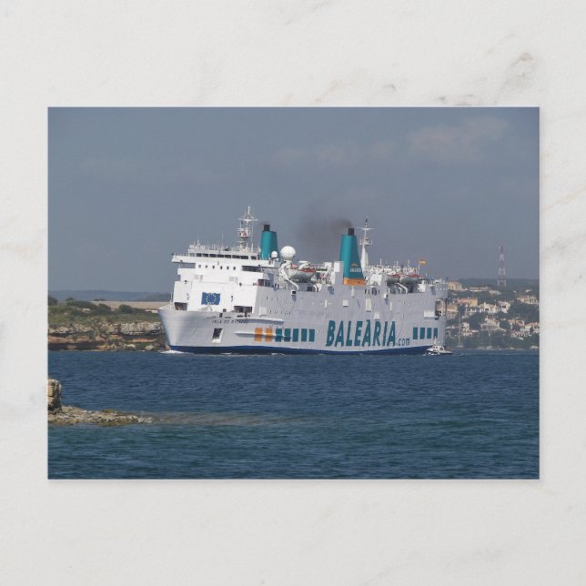 Ferry Isla De Botafoc Postkarte (Vorderseite)