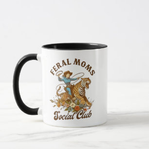 Ferry Mama Social Club Funny Retro Boho Cowgirl Tasse