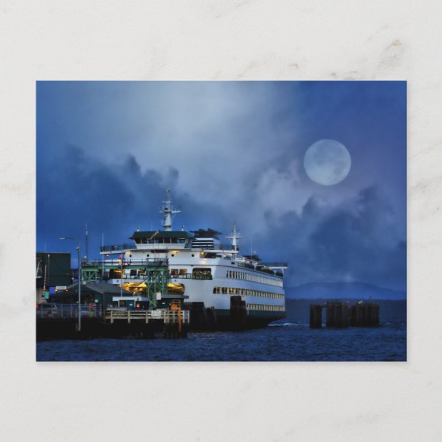 Ferry sous la carte postale de la lune (Devant)