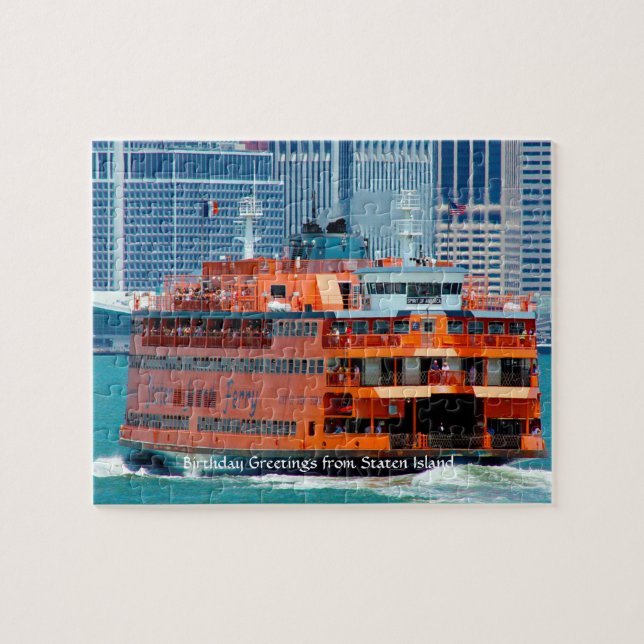 Ferry Staten Island. Jigsaw Puzzle (Horizontal)