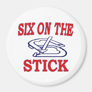 Fers à cheval 3" aimant six sur le bâton