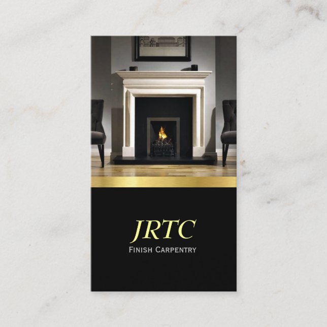 Fertigarbeiten des Carpentry, Millwork, Baugewerbe Visitenkarte (Vorderseite)